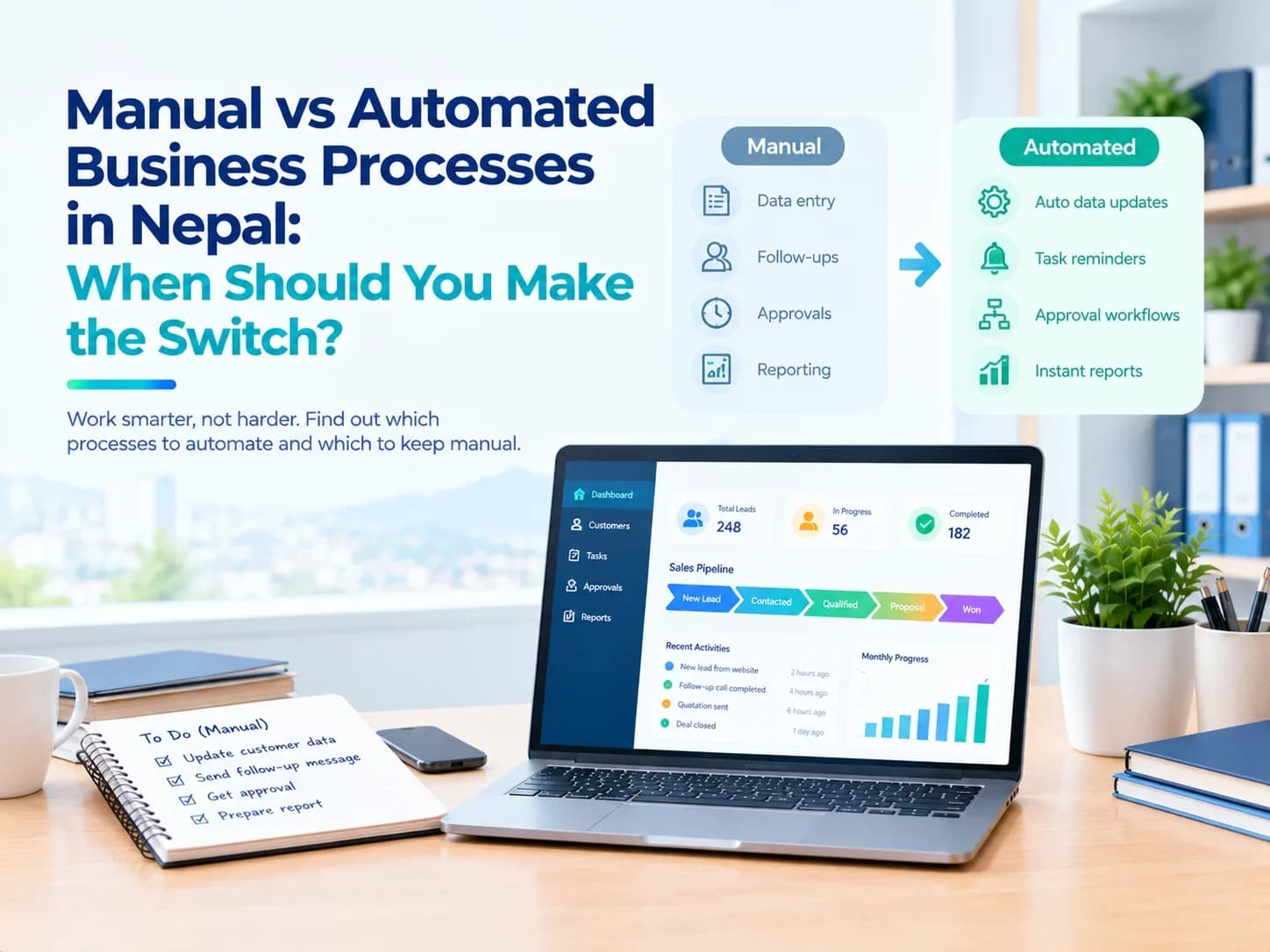 Manual vs Automated Business Processes in Nepal