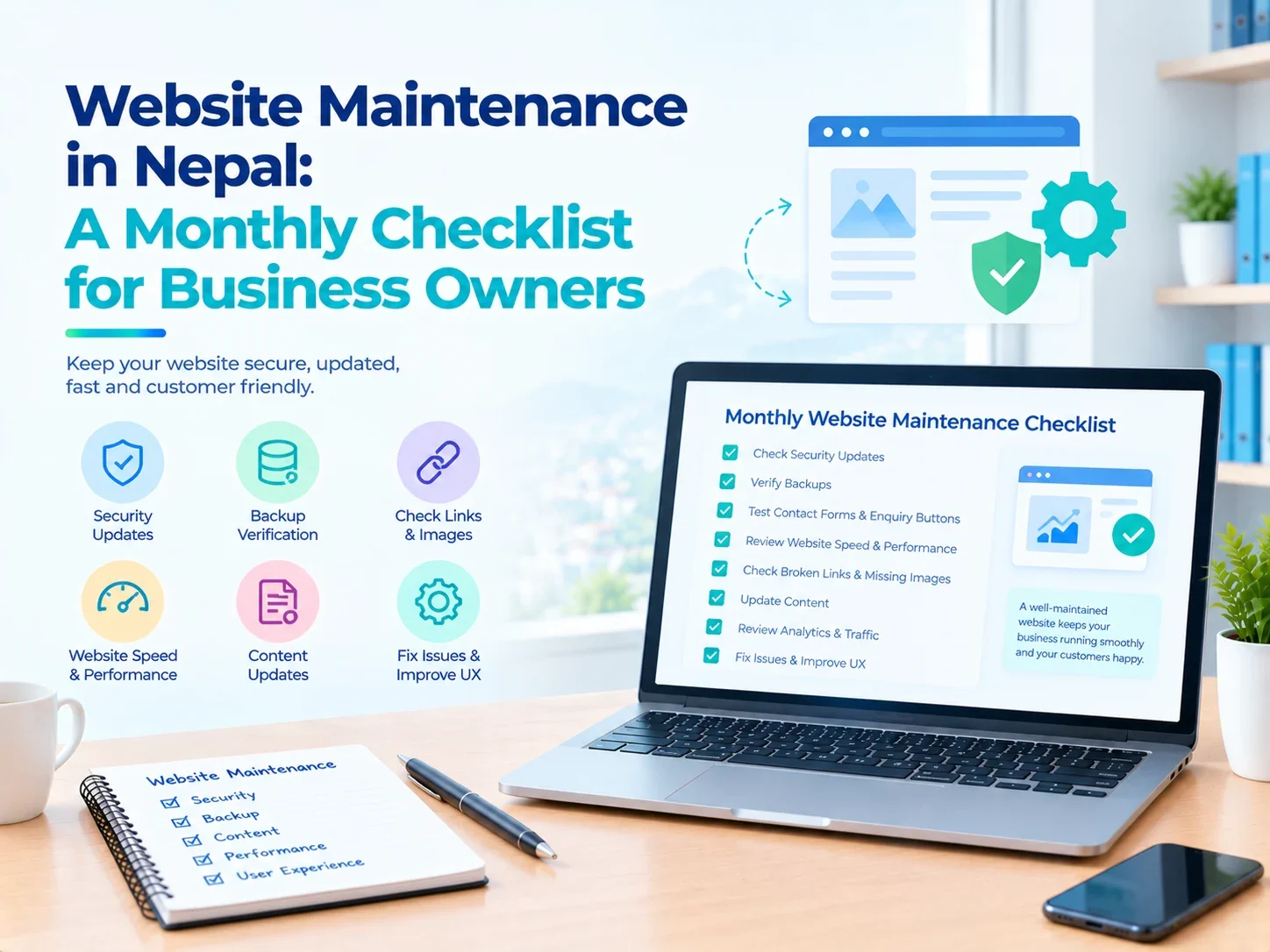 Website Maintenance in Nepal: Monthly Checklist